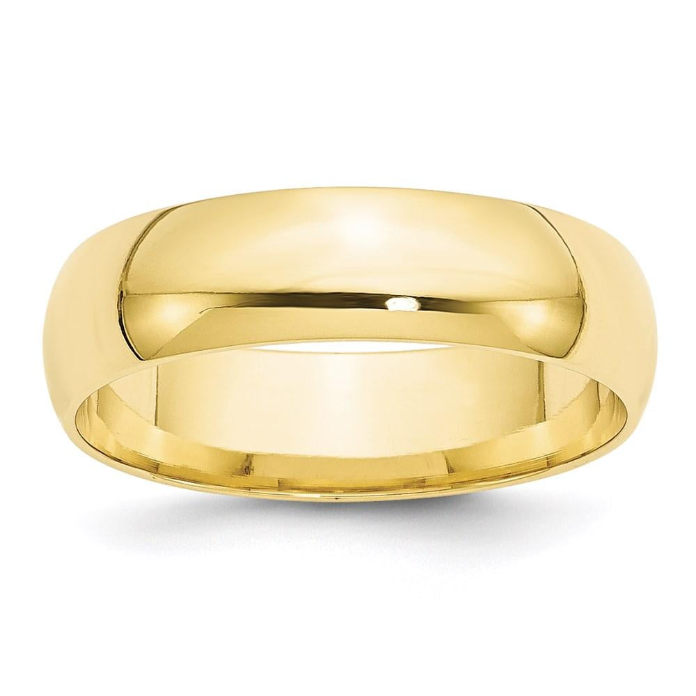 Size 11 10K Yellow Gold Comfort Fit Band 