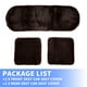 thumbnail image 5 of Juego de Fundas para Asientos de Coche Universal Almohadilla para Asiento delantera y trasera de lana de oveja color café 1 juego, 5 of 7