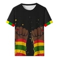 thumbnail image 5 of Binmer T-shirt à Col Rond à Manches Courtes Imprimé pour la Fête de l'Indépendance pour Femmes Haut/chemise Ample à Manches Courtes à Col Rond, 5 of 5