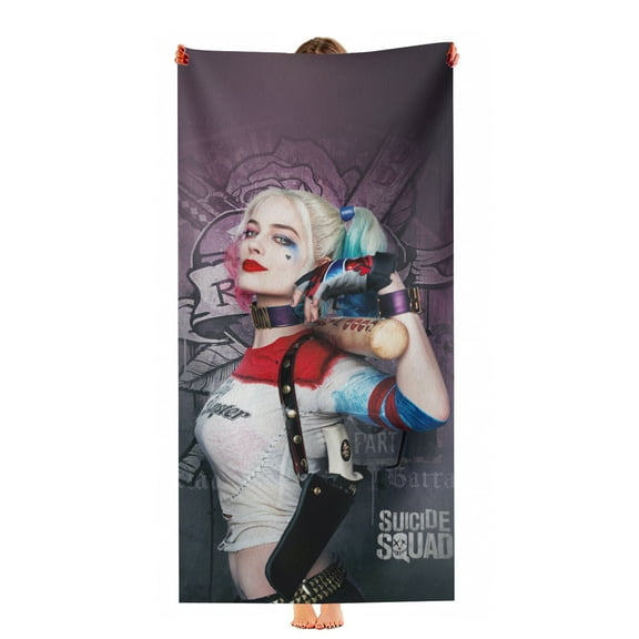Harley Quinn Beach Towel Birthday Gift for Girls Boys 30"x60" Quick Drying Microfiber Pool Towel