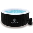 thumbnail image 1 of Jacuzzi Doble Filtro Hidromasaje Inflable Para 4 Personas Sky Green HJJRRE000001, 1 of 8