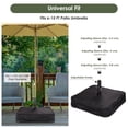 thumbnail image 4 of Patio Umbrella Stand Cross Base Parasol Holder Sand Bag Outdoor Beach 2 Pack, 4 of 7