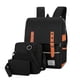 thumbnail image 1 of 3pcs Fashion Large Laptop Backpack With Usb Charging Port + Shoulder Bag + Wallet Set For College School Work Travel Sports, 1 of 1