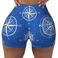 thumbnail image 2 of Sikiie Compass Workout Shorts Women Scrunch Butt Gym Shorts Seamless High Waist Tummy Control Yoga Biker Athletic Shorts-X-Large, 2 of 8