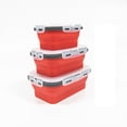 thumbnail image 1 of Kitchen Organizers And Storage Plastic Food Storage Containers with Lids Silicone Collapsible Lunch Box Airtight Vacuum Seal Freezer Microwavable Food Containers for Fruit Leftover Food Rv Organiza, 1 of 5
