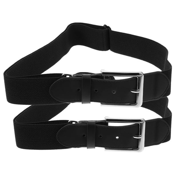Cinturón de béisbol elástico de 2 piezas, cinturón de béisbol para pantalones, cinturón de fútbol para hombres y mujeres.