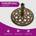 thumbnail image 4 of vidaXL Umbrella Weighted Base Patio Parasol Stand for Poles of 1.4"/1.5"/1.9", 4 of 9