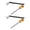 Gold, variant on 2PCs Aluminum Mixture Fitness Machine Dowels Locking Tip Dynamic Blue Permanent Gym Accessory
