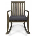 thumbnail image 1 of Noble House Montrose Outdoor Acacia Wood Rocking Chair in Gray, 1 of 8