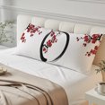 thumbnail image 4 of Cherry Blossom Body Pillow Cover 20 x 54 Inch Decorative Pillow Cover Asian Japanese Red Plum Flower Lumbar Pillowcase Seasonal Rectangle Cushion Case for Couch Sofa Bed Living Room, 4 of 9