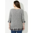 thumbnail image 2 of Catherines Women's Plus Size Petite Impossibly Soft Duet Tunic, 2 of 6