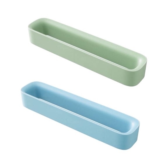 TABLZONE 2pcs Wall Mounted Slippers Storage Rack, Punch Free Plastic Organizer
