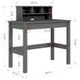 thumbnail image 7 of ACME Logan Writing Desk in Grey, 7 of 7
