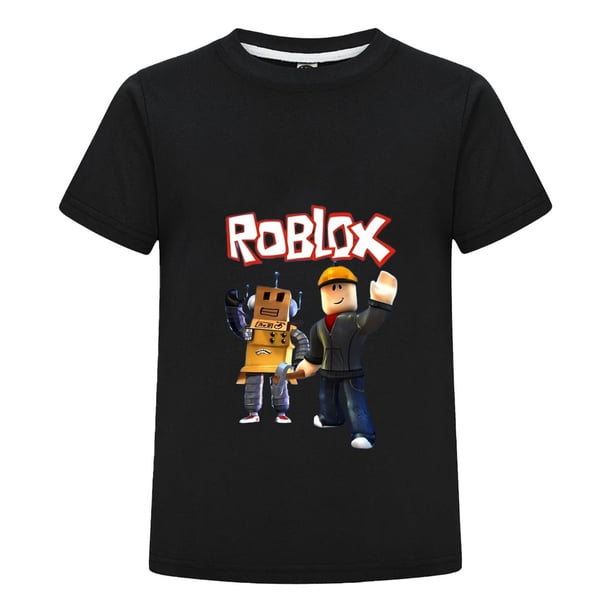 Camiseta Gamer Roblox Infantil, Playera con Personajes Estampados, Ideal para Niño Fan del Juego, 100% Algodón, Cómoda y Ligera, Verano y Regalos