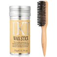 thumbnail image 1 of wonima11 Slick Back Hair Brush & Hair Wax Stick Set –Boar Bristle Brush for Smooth Flyaways, Frizz, Baby Hair, Sleek Ponytail Buns and Edge & Control Styling, 1 of 1