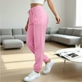 thumbnail image 2 of TrendOFT Baggy Sweatpants for Women Bow Graphic Cute Loose Fit Joggers Pants for Workout Gym Athletic Wide Leg Lounge Sweat Pants with Pocket Pink XXL, 2 of 6