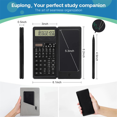 thumbnail image 5 of Scientific Calculators for Students,10-Digit LED,Solar/Battery Power,Math Calculator with Notepad and Pen for School, 5 of 7