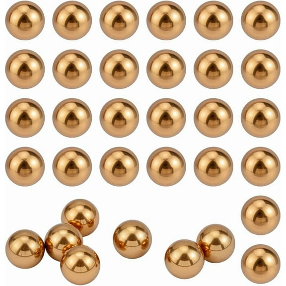 50 Pcs 12mm Precision Solid Brass Bearing Balls Industrial Brass Ball Spheres