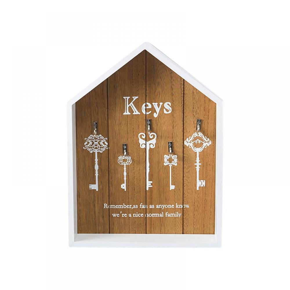 Xmarks Key Holder for Wall Wooden House Key Wall Hanging Organizer