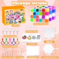 thumbnail image 2 of Kit Fuse Beads AJAZPER, 72 colores, 5 mm, con tableros perforados y accesorios, 2 of 8