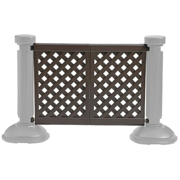 Grosfillex Fence Panel,Brown,38-1/2" x 46-1/2" US962423