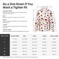 thumbnail image 5 of Uemuo Red Mushroom Pattern Women's Full Zip UPF 50+ Sun Protection Hoodie Jacket Long Sleeve Sun Shirt Hiking Outdoor Performance with Pockets-Small, 5 of 9