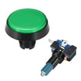 thumbnail image 2 of Game Push Button 60mm Round 12V LED Illuminated Push Button Switch with Micro switch for Arcade Video Green 5pcs, 2 of 5