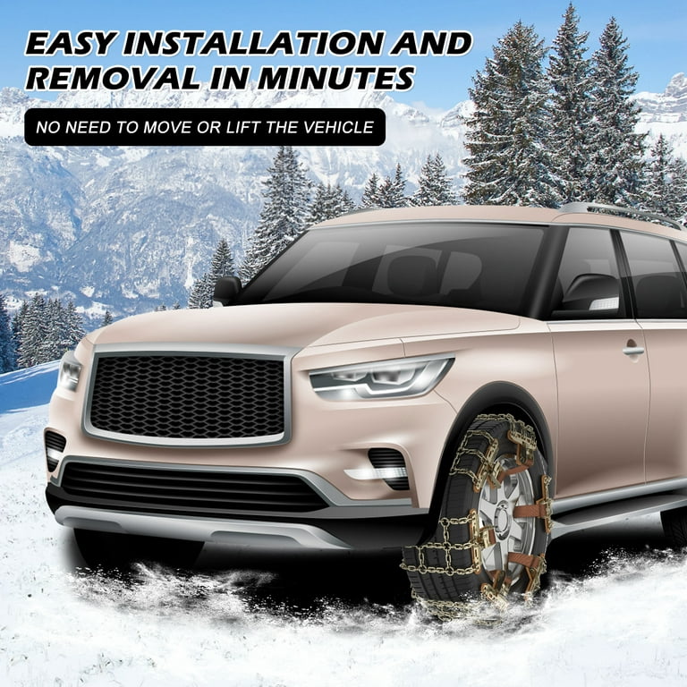 Cheap 12Pcs Car Snow Chain Adjustable Safe Driving Easy to Install