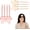 Beige,pink, variant on Wireless Heated Volumizing Root Lift Clip for Flat Fine Hair ,Portable Travel Crown Lifting Volumizer Styling Tool Type-C Rechargeable Quick Volume Comb with 2 Heat Settings
