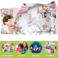 thumbnail image 3 of AOLOA Custom Woodland Nap Mat for Toddlers, Personalized Forest Animal Sleeping Bag with Nap Blanket, Rustic Tree Theme Roll Up Mat for Daycare or Preschool, 3 of 8
