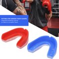 thumbnail image 3 of Protector bucal de EVA para deportes al aire libre, 2 uds., protector bucal para fútbol, baloncesto y boxeo (azul y rojo), 3 of 8