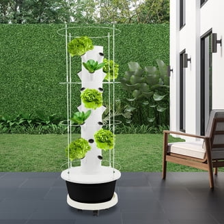 VAHIGCY Vertical Hydroponic Garden Tower 10-layer Hydroponic Planter For  Indoor Plant 50 Slots High-Rise Building Gardening Towers Standard  Specifications improved - Walmart.com