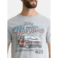 thumbnail image 4 of Ford Mustang Men's and Big Men's Graphic Tee with Short Sleeves, Sizes S-3XL, 4 of 5