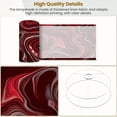 thumbnail image 4 of Vintage Lampshades 2 Pack Red Abstract Marble Swirls Bold Curves Flowing Lines 13"x13"x10" Light Shade for Table Lamps Floor Lamp Shades Lampshade Replacement Easy Assembly, 4 of 8