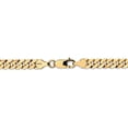 thumbnail image 4 of Primal Gold 14 Karat Yellow Gold 6.25mm Flat Beveled Curb Chain, 4 of 9