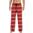 thumbnail image 2 of Mens Christmas Pajama Pants Funny Xmas Print Pj Bottoms Comfy Drawstring Sleepwear Holiday Lounge Pants with Pockets, 2 of 5