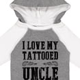 thumbnail image 4 of Inktastic I Love My Tattooed Uncle Boys Long Sleeve Baby Bodysuit, 4 of 5