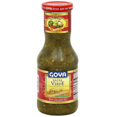Goya Medium Verde Salsa, 17.6 oz (Pack of 12)