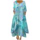 thumbnail image 1 of El vestido estampado sexy irregular de bolsillo suelto informal de talla grande de invierno para mujer de la moda Fridja  yut753, 1 of 1