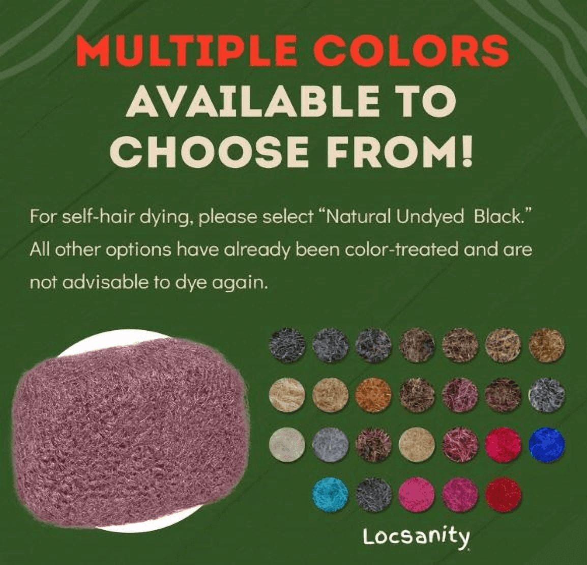 Locsanity 100% Afro Kinky Bulk Human Hair – Natural Braiding Hair for Dreadlocks, Loc Repair & Extensions – 8" Length, 1 oz