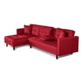 thumbnail image 4 of Sala Modular Sofá Cama De Lino Rojo Makora Modelo Harper, 4 of 10