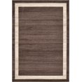 thumbnail image 1 of Unique Loom Del Mar Collection Contemporary Transitional Area Rug, 7' x 10', Brown/Ivory, 1 of 2