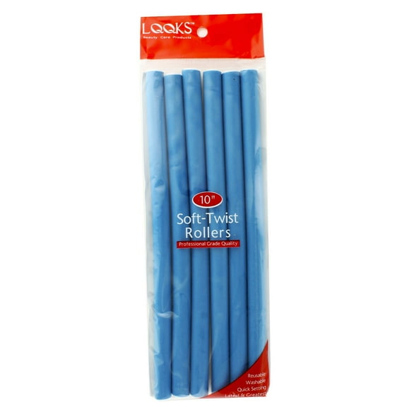 Professional Salon Soft Twist Hair Rollers Curls Perms Rod Flexible Flex Style