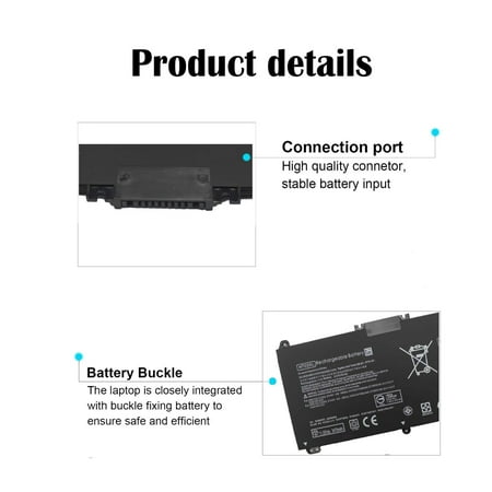 

LXJNGSJ High-capacity HT03XL L11119-855 Laptop Battery for Pavilion 14-CM 14-CK 14-DF 14-MA 14Q-CS 15-DA 15-CS 15-CW 17-CA 240 245 250 G7 340 Long-lasting Replacement Power Pack