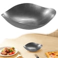 thumbnail image 1 of Yuehao Irregularly Shaped Shallow Stainless Steel Plate, Irregularly Triangular Cold Dish (Vintage Silver),Stylish Irregular Shape Plates Made From 304 Stainless with Suitable for Serving Desserts, 1 of 8