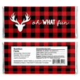 thumbnail image 2 of Big Dot of Happiness Prancing Plaid - Candy Bar Wrapper Christmas and Holiday Buffalo Plaid Party Favors - Set of 24, 2 of 4