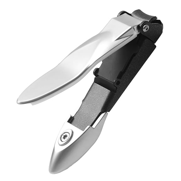Nail Clipper with Catcher,No Splash Fingernail Toenail Clipper Stainless Steel Nail Cutter Nail Trimmer,Sharp Stainless Steel Heavy-Duty Self-Collecting Nail Cutter for Men Women,Good Gift