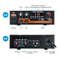 thumbnail image 4 of 800W HiFi Stereo Audio Car Amplifier Car Audio Bluetooth 2 Channel Digital Powerful Car Amplifier For Subwoofer Audio Processor ,Bluetooth 5.0, 4 of 5