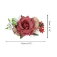 thumbnail image 2 of Unique Bargains 1 Pc Women's Simulated Flowers Hair Clip Comb for Parties Red Polyester Fabric Iron, 2 of 4
