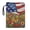 American Flag, variant on Book Sleeve Cover Book Carrying Case Pocket Storage & Portability Book Protection with Reusable 11.42 x 8.66 Inch Butterfly Flower